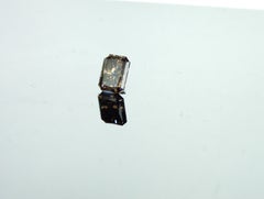 GIA certified 1.24 carat Rectangular Cut Natural Fancy Dark Orangy Brown Diamond