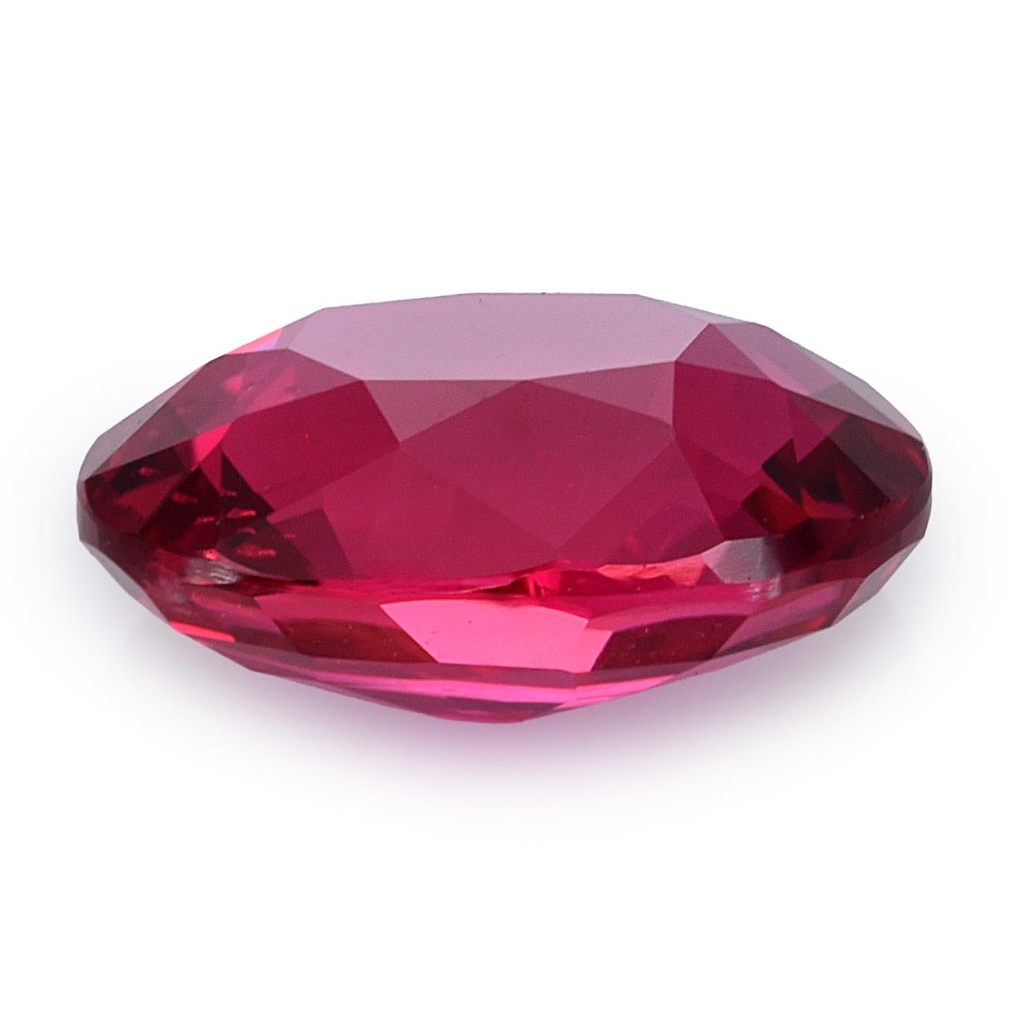 GIA Certified 1.24 Carats Unheated Mozambique Ruby In New Condition For Sale In Los Angeles, CA