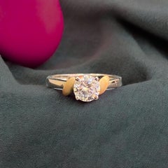 GIA Certified 1.25 Carat E VVS1 Round Brilliant Diamond Ring in 18K White Gold