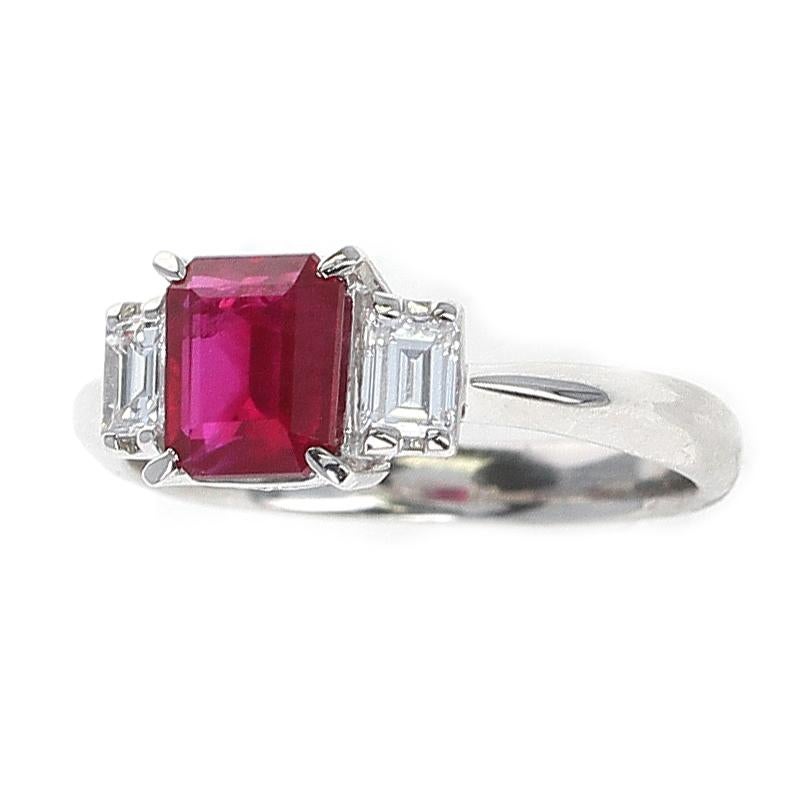 emerald cut burmese ruby worth