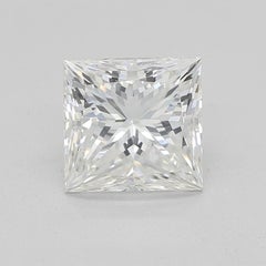 GIA Certified 1.25 Carat Entwined Double Prong Princess Platinum Diamond Ring