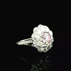 GIA Certified 1.25 Carat Faint Pink SI2 Clarity Diamond Ring
