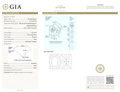 GIA Certified 1.25 Carat Fancy Light Pink Diamond Platinum Ring Flawless Clarity