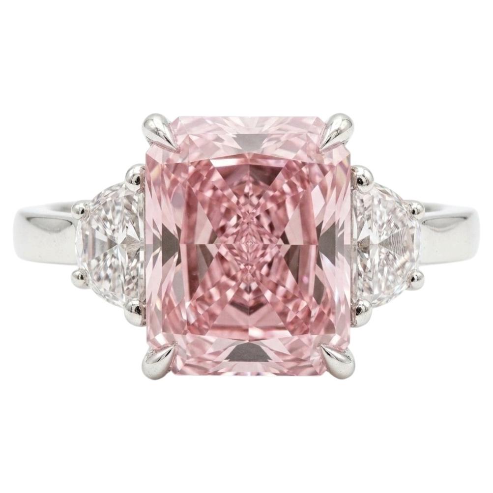 GIA zertifiziert 1,25 Karat Fancy Light Pink Diamond Platin Ring lupenreine Reinheit