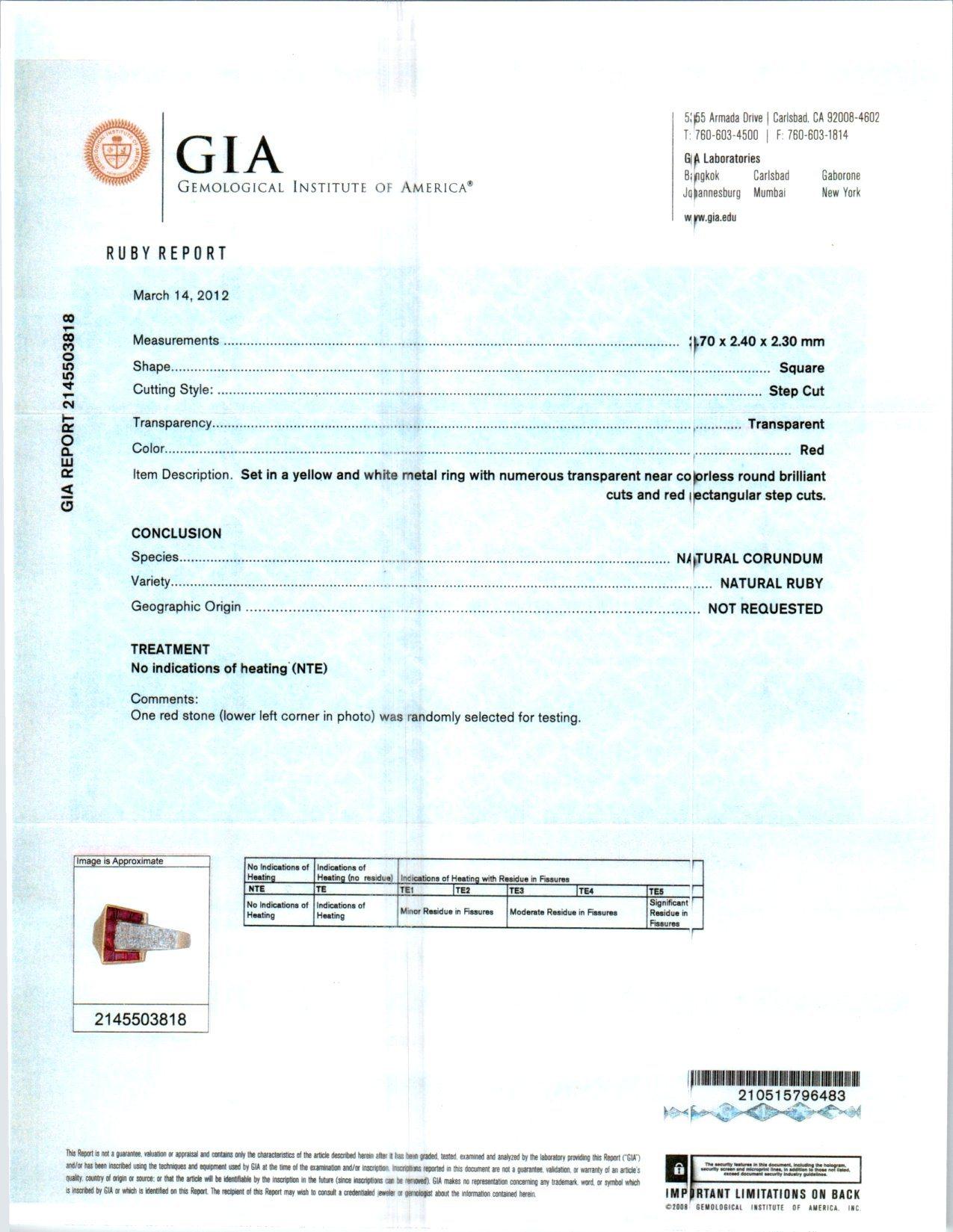 GIA-zertifizierter Cocktailring mit 1,25 Karat Rubin-Diamant-Gold-Platin-Schnalle im Angebot 1