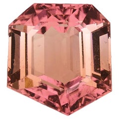 GIA Certified 12.57 Carat Polygonal Step Cut Shape Tourmaline