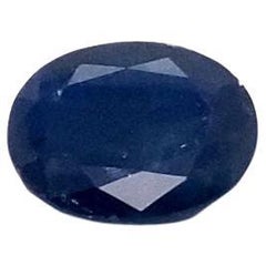 GIA Certified 12.58 Carat Oval Shape Dark Blue Sapphire