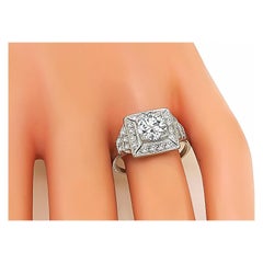 GIA Certified 1.25 Carat Diamond Engagement Ring