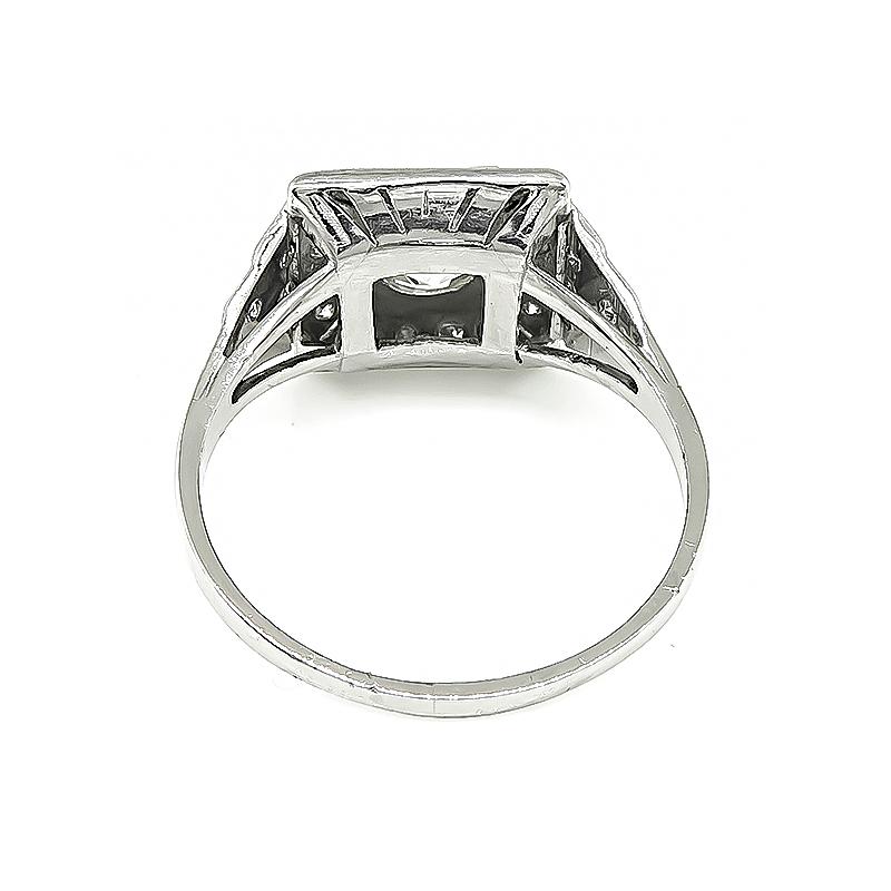 Old European Cut GIA Certified 1.25 Carat Diamond Engagement Ring For Sale