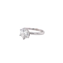 GIA Certified 1.25ct Solitaire Diamond Ring 14k Gold VS1 Clarity Natural H Color