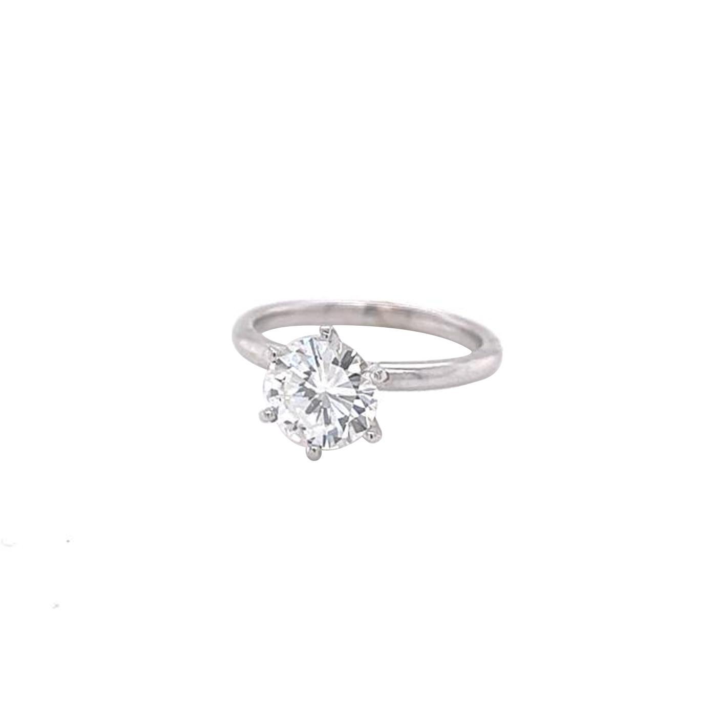 GIA Certified 1.25ct Solitaire Diamond Ring 14k Gold VS1 Clarity Natural H Color In Good Condition For Sale In Aventura, FL