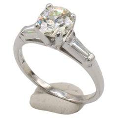 GIA Certified 1.26 Carat Old European Cut Natural Diamond Engagement Ring