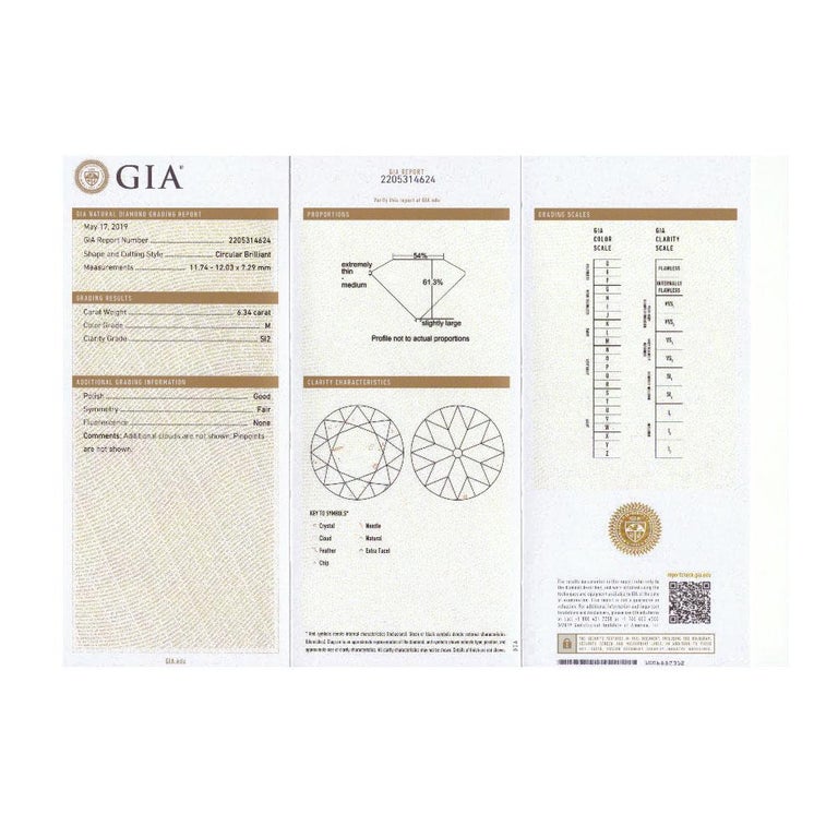 GIA Certified 12.64 Carat Old European Diamond Stud Earrings Set in ...