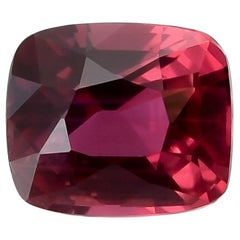 Gema de rubí rojo de Mozambique natural sin calentar de 1,27 quilates con informe GIA