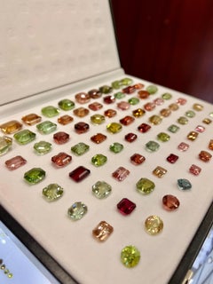 GIA Certified 12.72 Carat Pink Tourmaline Diamond Cocktail Ring 18K