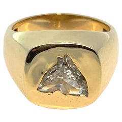 Gia Certified 1.27ct Horse Modified Brilliant L SI1 Diamond Ring in 18k Gold