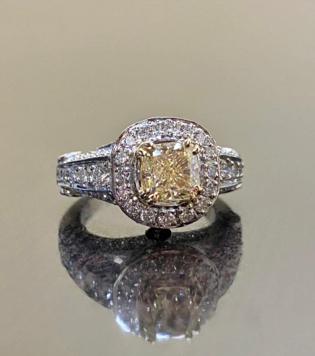 pale yellow diamond ring