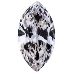 GIA Certified 1.28 Carat Marquise Brilliant Diamond