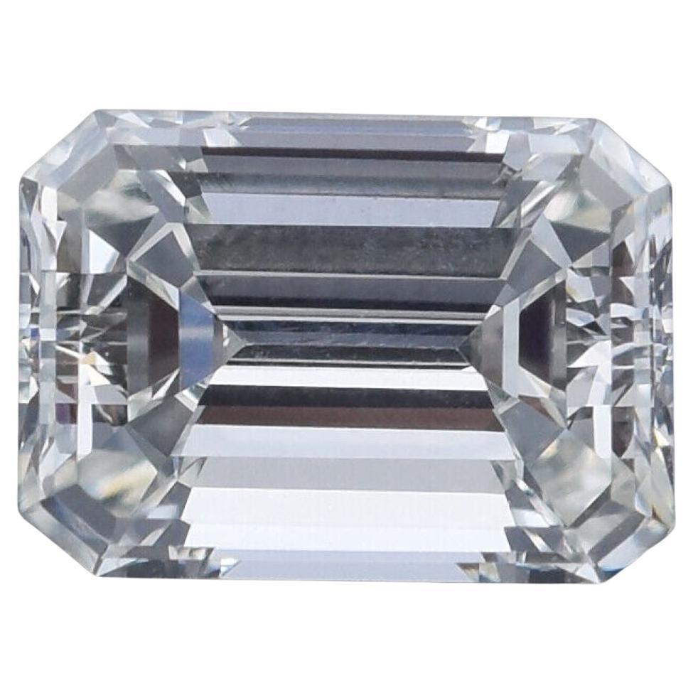 GIA Certified 1.28 Ct Emerald Cut G VVS2 Loose Diamond 7.48 x 5.32 x 3.70 mm For Sale