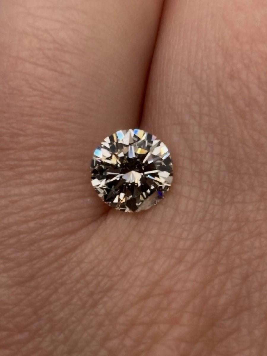 Round Cut GIA Certified 1.28ct Round Natural Brilliant Cut Loose Diamond For Sale