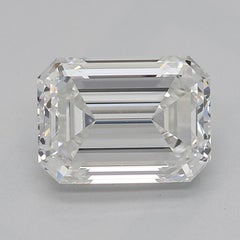GIA Certified 1.3 Carat Emerald Prong Set Solitaire Diamond Ring