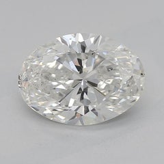 GIA Certified 1.3 Carat Oval & Round Brilliant Bezel Platinum Diamond Ring