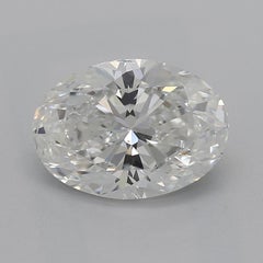 GIA Certified 1.30 Carat Oval Hidden Halo Pave 18K White Gold Diamond Ring