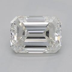 GIA Certified 1.31 Carat Emerald Three-Stone  Diamond Ring