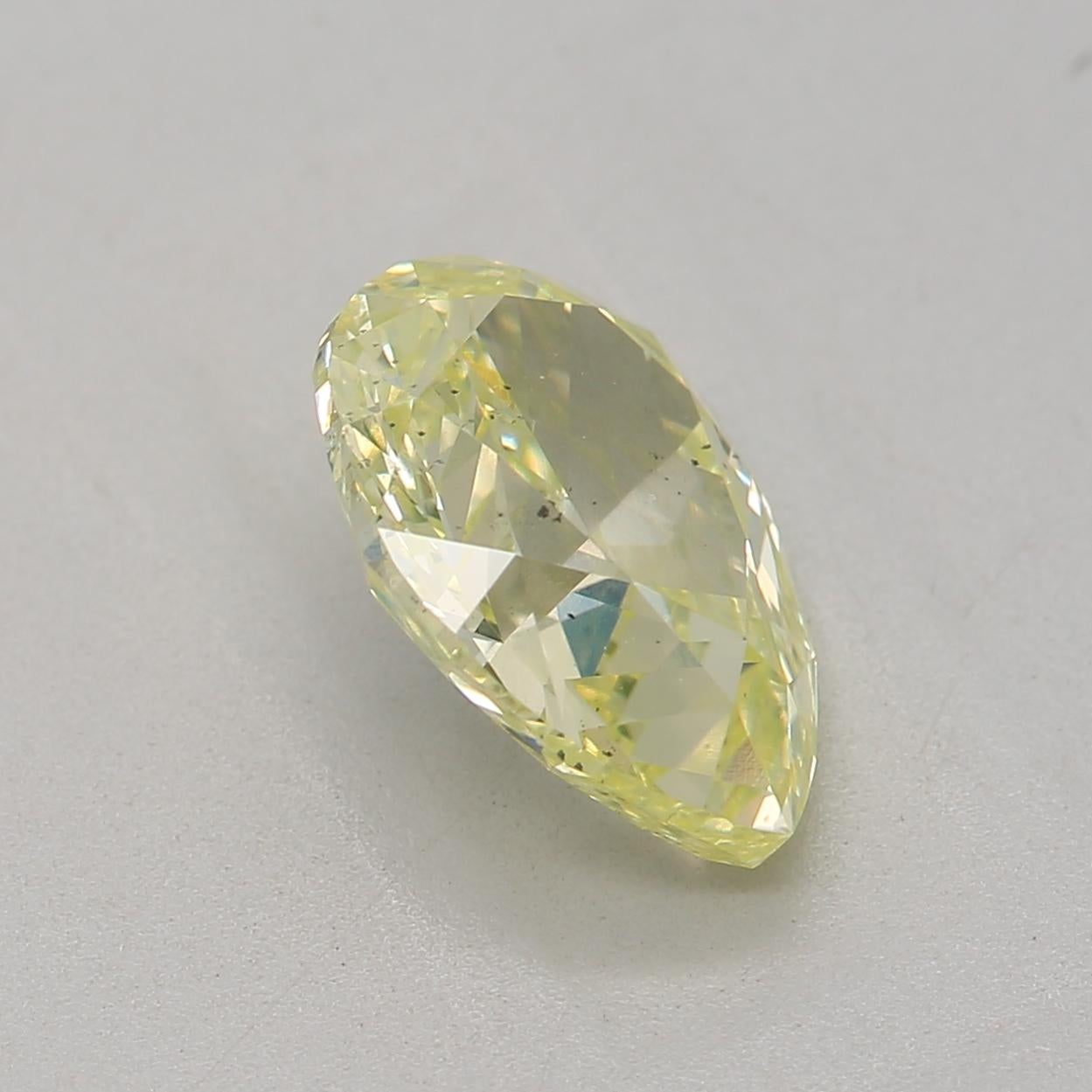 GIA Certified 1.31 Carat Fancy Greenish Yellow SI1 Clarity Diamond In New Condition For Sale In บางรัก, TH