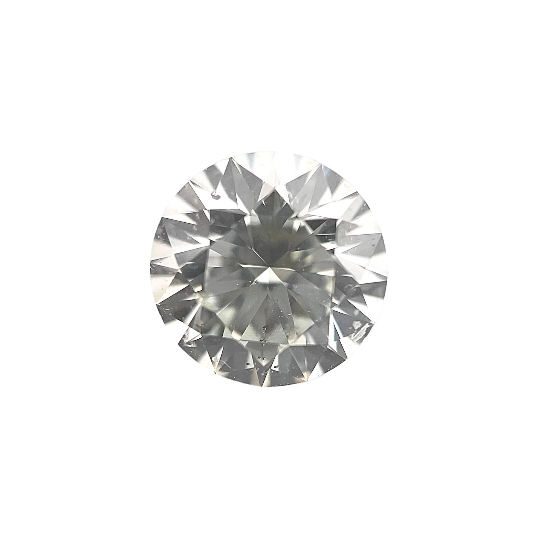 Round Cut GIA Certified 1.31 Carat Round Q-R, SI2 Natural Loose Diamond