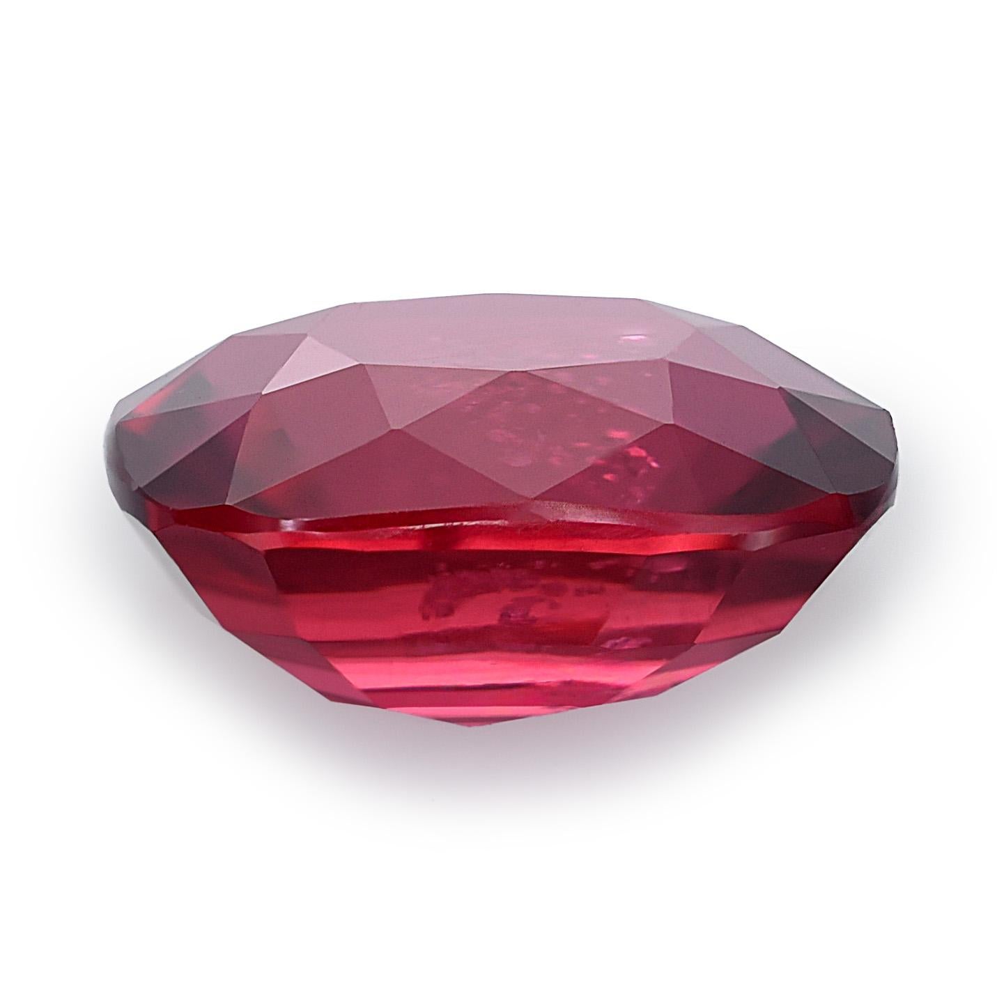 GIA Certified 1.31 Carats Unheated Mozambique Ruby In New Condition For Sale In Los Angeles, CA