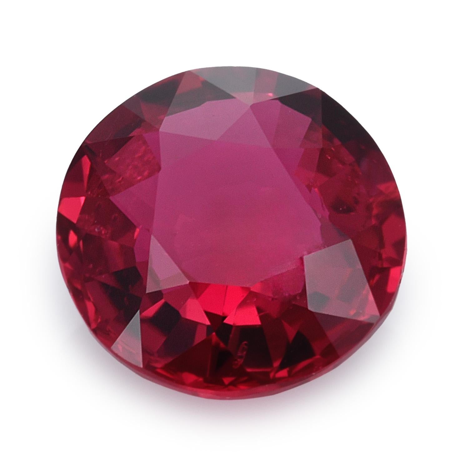 Women's or Men's GIA Certified 1.31 Carats Unheated Mozambique Ruby For Sale