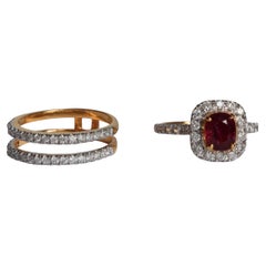 GIA Certified 1.31Carat Burma No Heat Ruby Ring