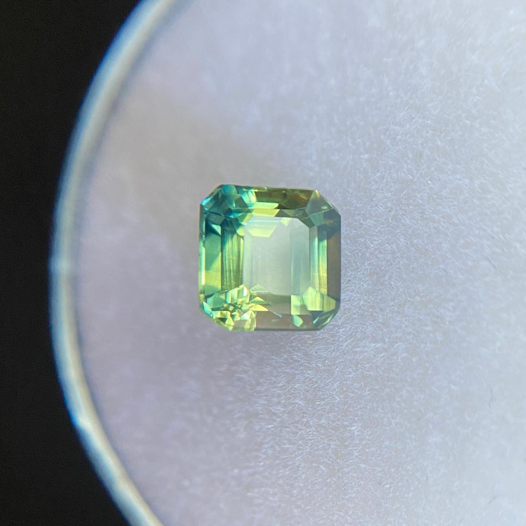 Rare Untreated Australian Parti Colour Sapphire Gemstone.

1.31 Carat unheated sapphire with a rare parti colour effect. Showing blue and yellow colours with a unique colour split. Very rare and stunning to see.

Fully certified by GIA confirming