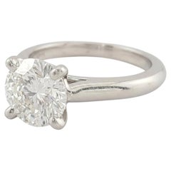 Bague de fiançailles Cartier de 1895, sertie d'un diamant rond brillant de 1,32 carat certifié par le GIA
