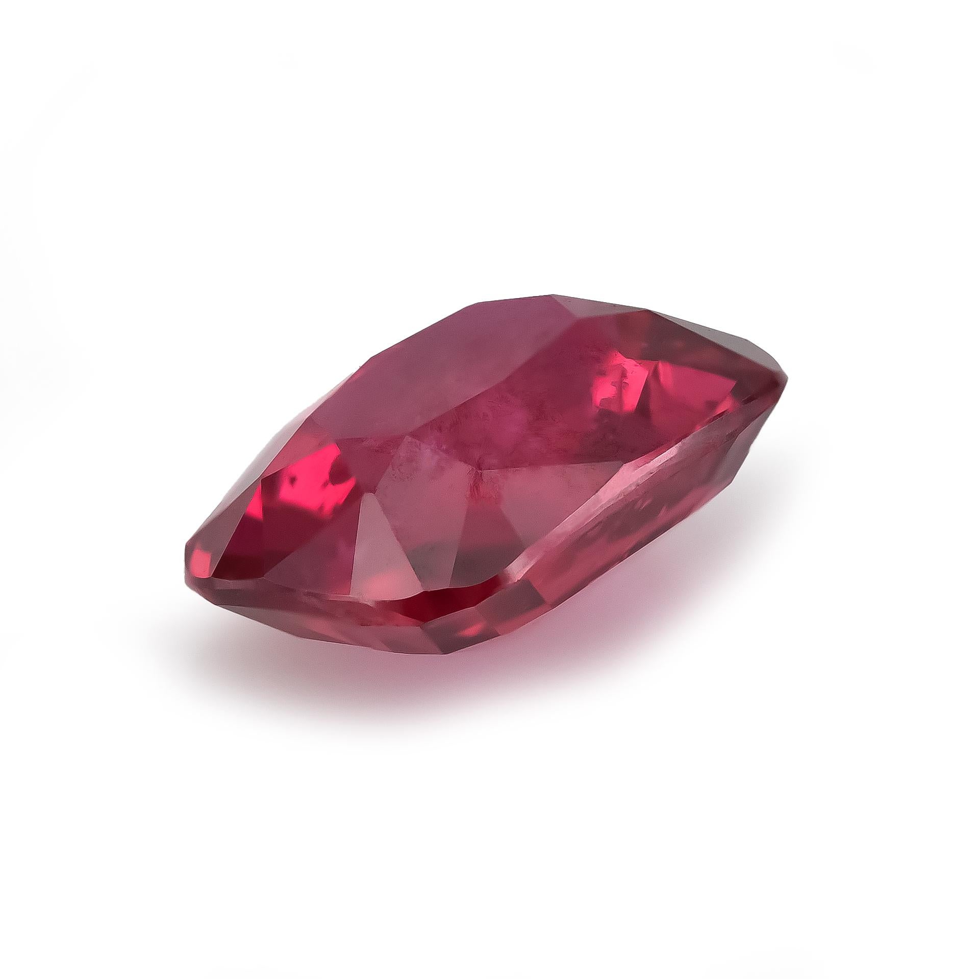 Mixed Cut GIA Certified 1.32 Carats Mozambique Ruby For Sale