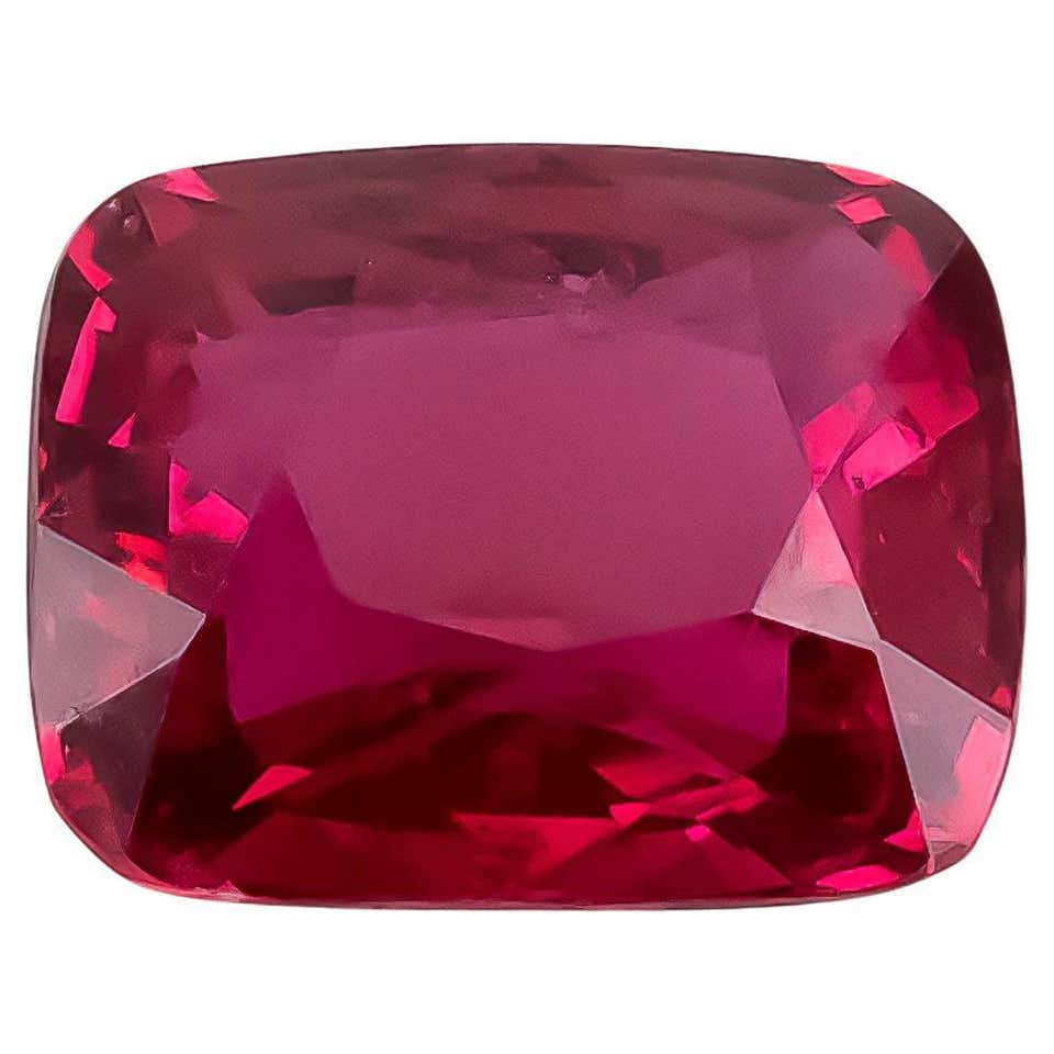 Ruby Swiss Collection Beautiful, Untreated 1.17ct Pinkish-Red Ruby - Swiss Certified For Sale ...