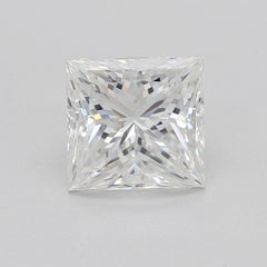 GIA Certified 1.32 Princess Diamond Kite Set White Gold Pendant Necklace