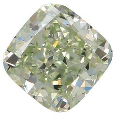GIA Certified 1.33 Carat Fancy Intense Yellowish Green SI1 Clarity Diamond