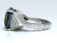 GIA Certified 13.33 C Natural No Heat Sapphire Diamond Ring Unheated 14 Karat