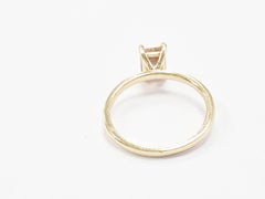 GIA Certified 1.33ct Emerald Cut Fancy Yellow-Brown Diamond Ring 14k Yellow Gold