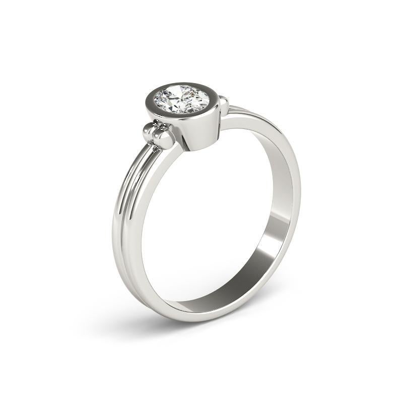 De las mujeres GIA Certificado 1.35 Quilates Oval Bisel Solitario Doble Banda Anillo Diamante Platino en venta