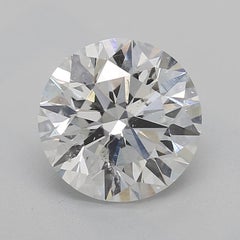 Collana con ciondolo solitario in oro con diamanti rotondi Halo da 1,35 ct certificati GIA