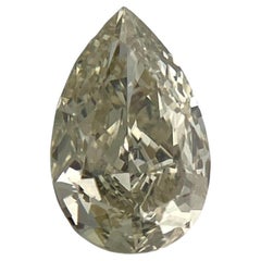 GIA Certified 1.36 carat Pear Fancy Brownish Greenish Yellow Natural Diamond