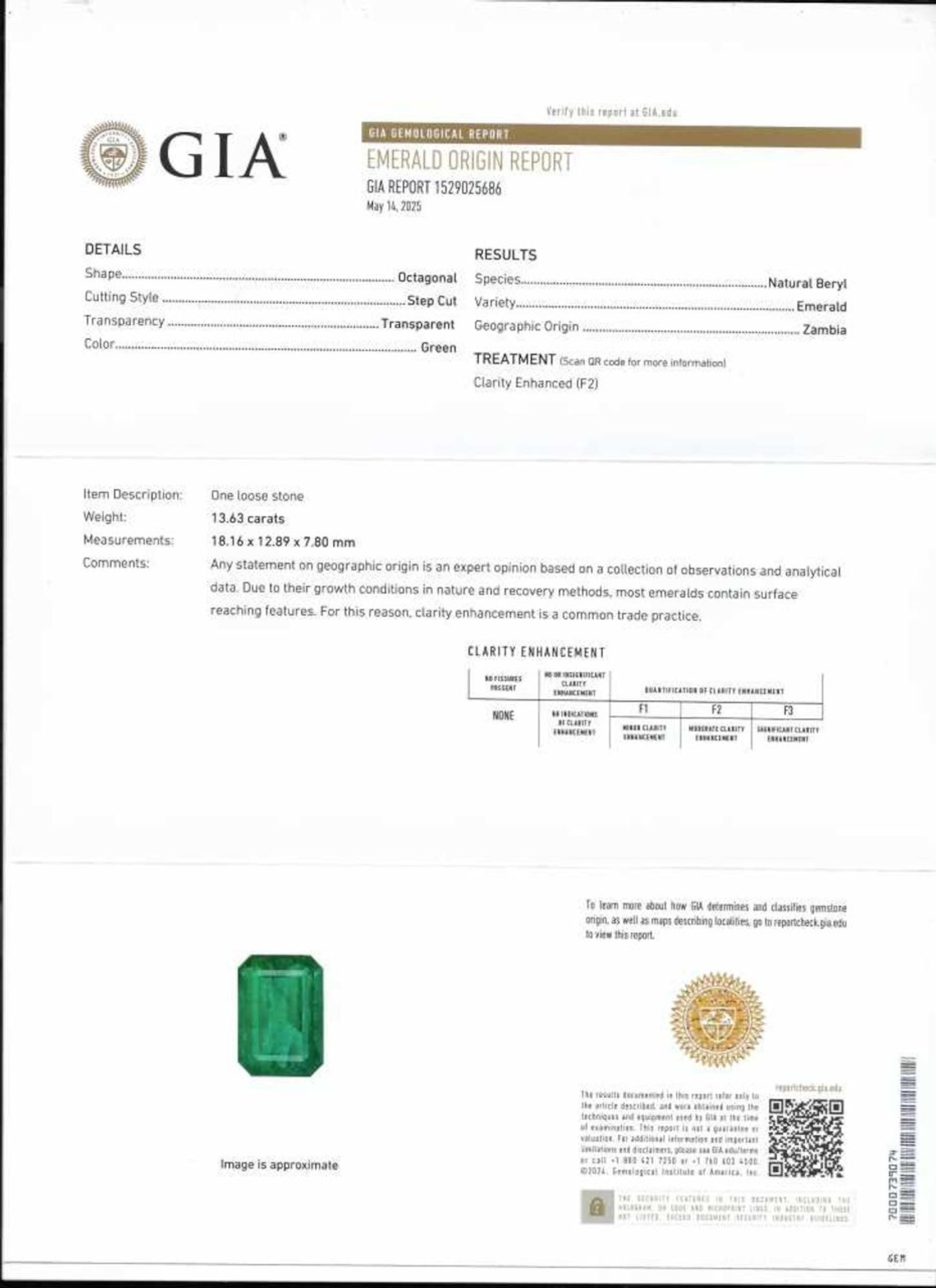 GIA-zertifizierte 13.63 Karat. Smaragd Trapezförmiger Seitenring (Smaragdschliff) im Angebot