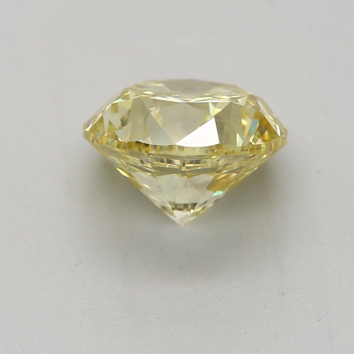GIA Certified 1.38 Carat Fancy Yellow SI2 Clarity Diamond In New Condition For Sale In บางรัก, TH