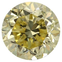 Diamante amarillo fantasía de 1,38 quilates y claridad SI2 certificado por GIA