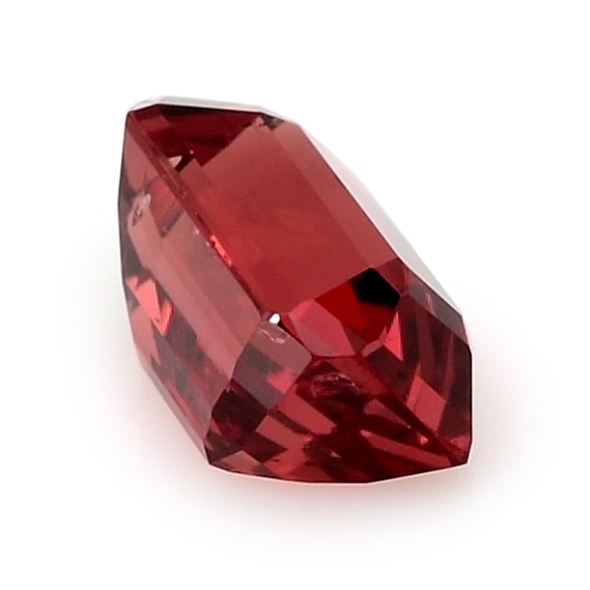 GIA Certified 1.38 Carat Natural Unheated Burmese Red Spinel  In New Condition For Sale In Los Angeles, CA
