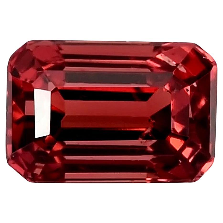 GIA Certified 1.38 Carat Natural Unheated Burmese Red Spinel  For Sale