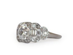 GIA Certified 1.39 Carat Diamond Platinum Engagement Ring